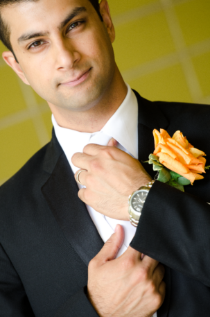 Shayan - groom fitting tie