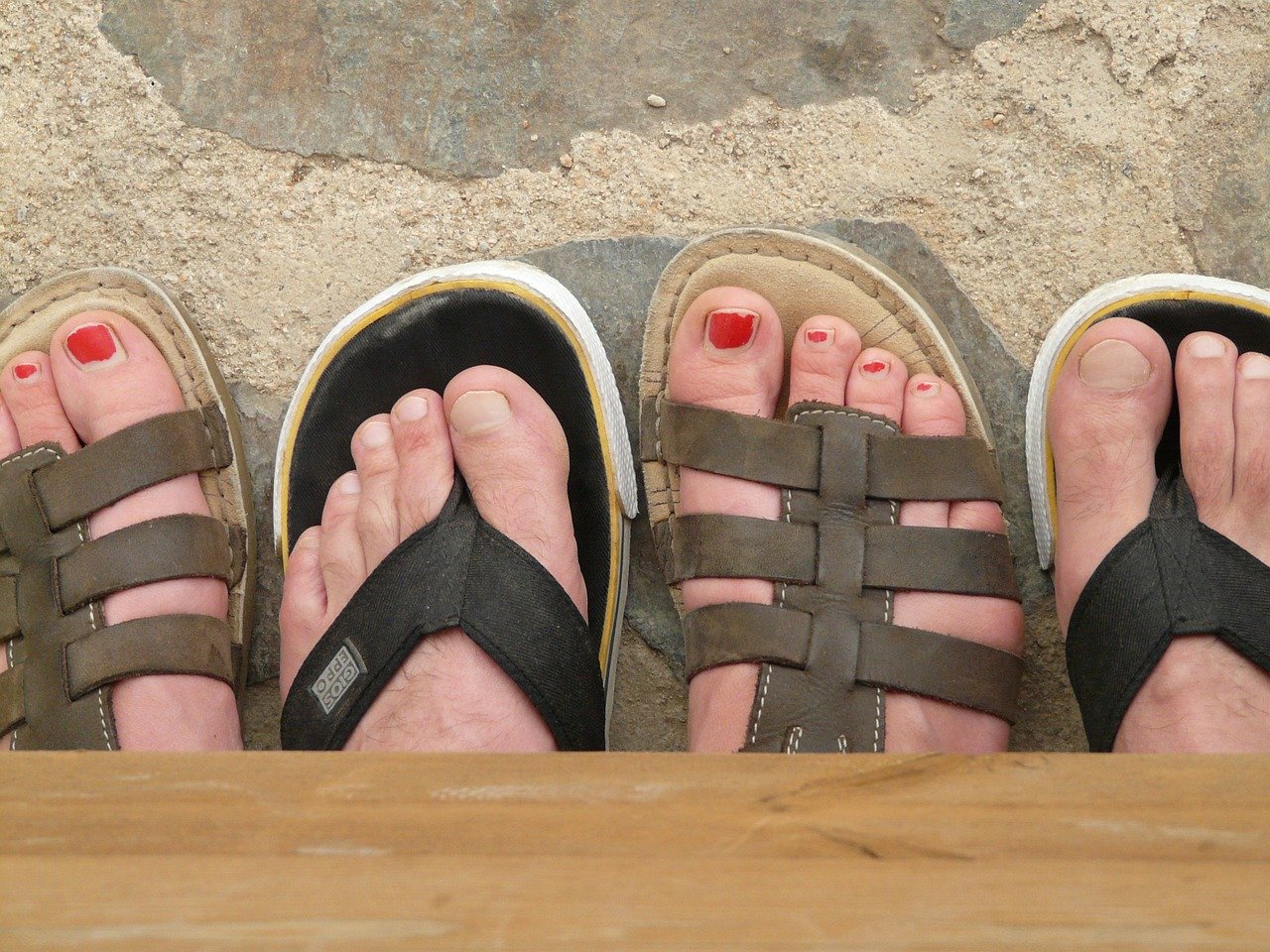 men and women sandals