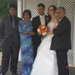 Groom's family with Steffie
